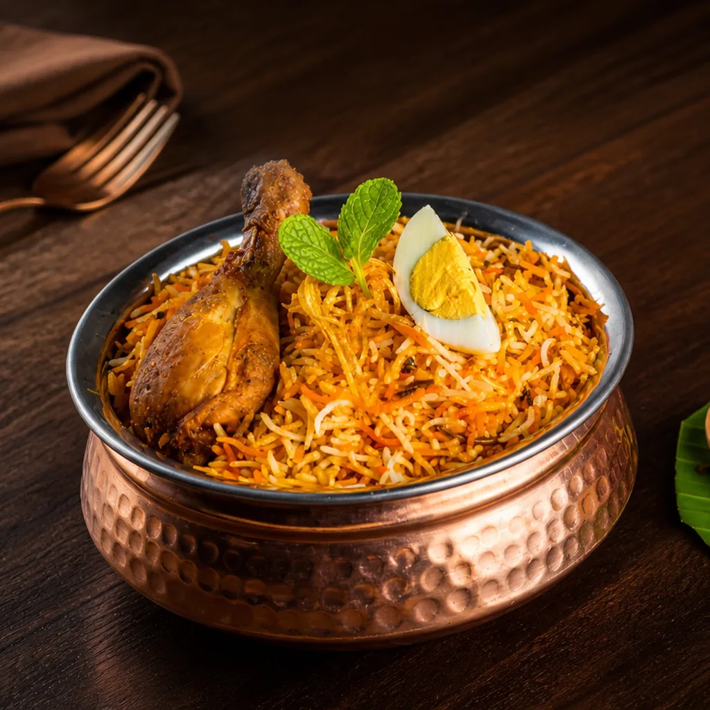 A plate of Bawarchi biryani